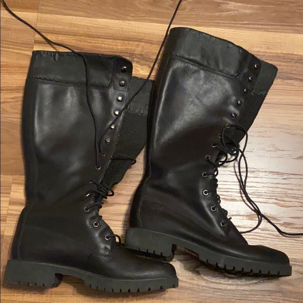 Timberland 14 inch tie up boots